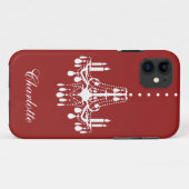 Crystal Chandelier iPhone 5 Hoesje-Mate (rood) Case-Mate iPhone Case (Achterkant (horizontaal))