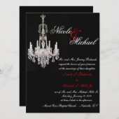 Crystal Chandelier- Uitnodigingen (Voorkant / Achterkant)