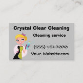 Crystal clear cleaning  visitekaartje (Voorkant)