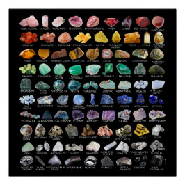 Crystal Collectie Regenboog Rocks Geology Square Perfect Poster