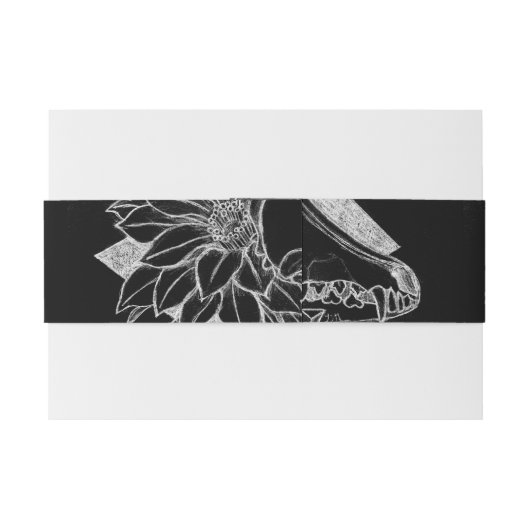 Crystal Coyote Inverted Uitnodigingen Wikkel (Achterkant Voorbeeld)