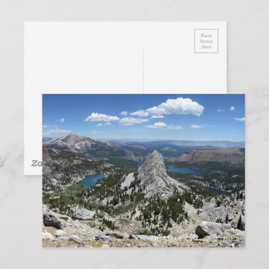 Crystal Crag Mammoth-meren bekken in Mammoth Crest Briefkaart (Voorkant / Achterkant)