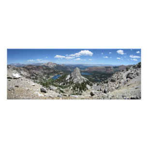 Crystal Crag Mammoth-meren bekken in Mammoth Crest Foto Afdruk
