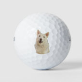 Crystal de Happy Husky Dog - Golfballen (Voorkant)