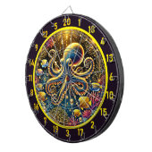 Crystal Depths Octopus Dartboard Dartbord (Voorkant Rechts)