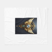 Crystal Diamond Eagle Fleece Deken (Voorkant (Horizontaal))