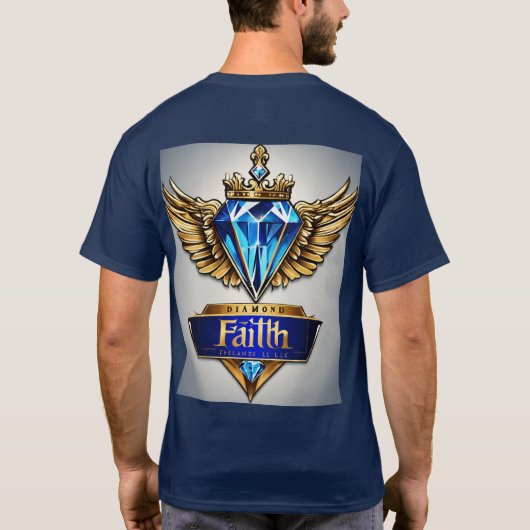 Crystal Diamond Faith T-Shirt - Sparkling Faith '' (Achterkant)