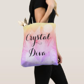 *~* Crystal Diva Gradient Lavender Pink Gold Draagtas (Dichtbij)