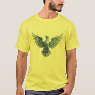 Crystal Eagle Embleem – Majestueus symbool van tri T-shirt