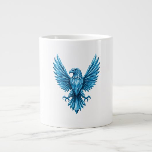 Crystal Eagle Embleem - Symbool van Vrijheid en Am Extra Grote Beker (Voorkant)