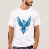Crystal Eagle Embleem - Symbool van Vrijheid en Am T-shirt (Voorkant)