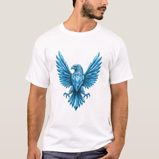 Crystal Eagle Embleem - Symbool van Vrijheid en Am T-shirt (Voorkant)