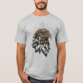Crystal Eagle Icon: Stijg in Grijze Stijl T-shirt
