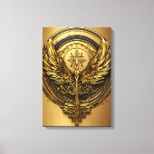 Crystal Eagle in Flight – A Mesmerizing Symbol of Canvas Afdruk (Voorkant)