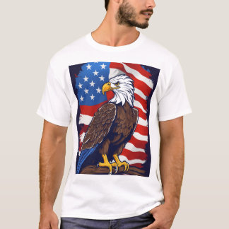 Crystal Eagle in vlucht T-shirt ontwerp