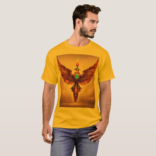 Crystal Eagle T-shirt: Wild Spirit Unleashed T-shirt (Voorkant volledig)