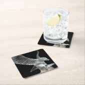 Crystal Eagle Vierkante Kartonnen Onderzetter (Insitu)