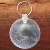 Crystal Earth Wereldbol Sleutelhanger (Voorkant)