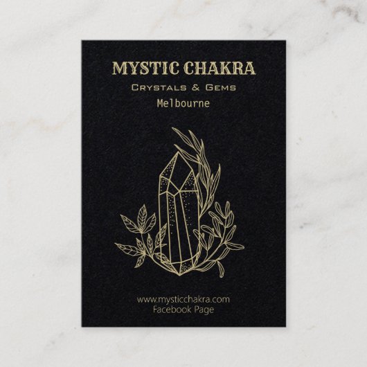 Crystal en Gem Visitekaartje (Voorkant)