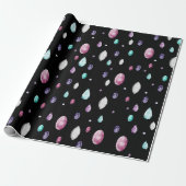 Crystal en Gemstone Pattern Cadeaupapier (Uitgerold)