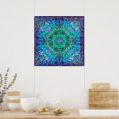 Crystal en Ice Celtic Tribal Mandala Poster (Keuken)