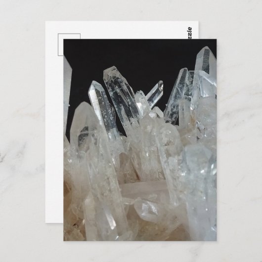 Crystal Energy Quartz-cluster Briefkaart (Voorkant / Achterkant)