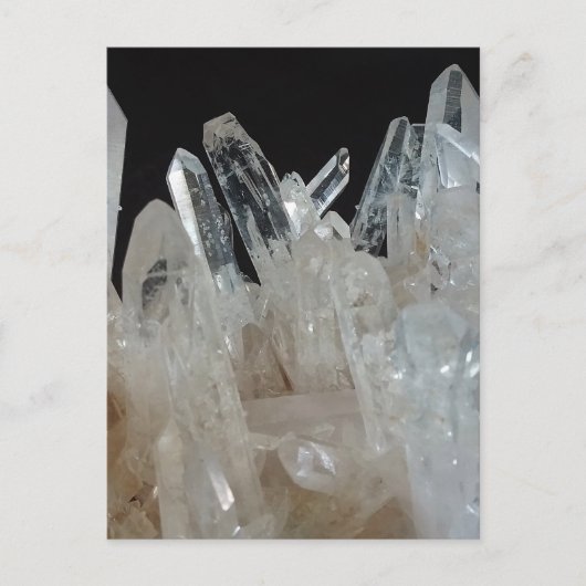 Crystal Energy Quartz-cluster Briefkaart (Voorkant)