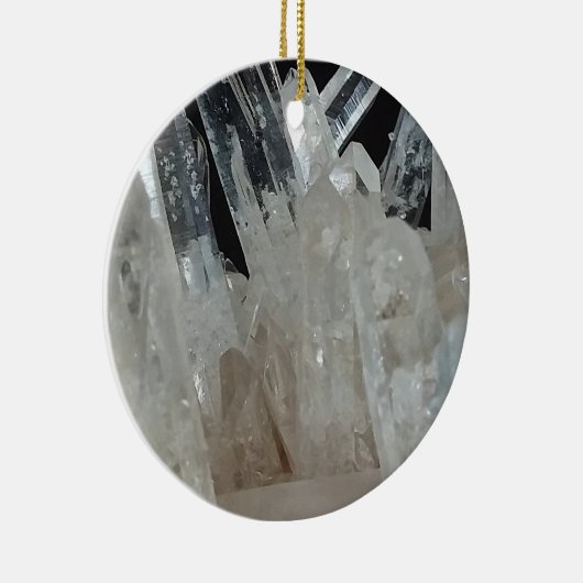 Crystal Energy Quartz-cluster Keramisch Ornament (Rechts)