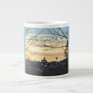 Crystal Falls, MI Skyline Jumbo Mug