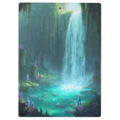Crystal Falls of the Hidden Realm Klembord (Achterkant)