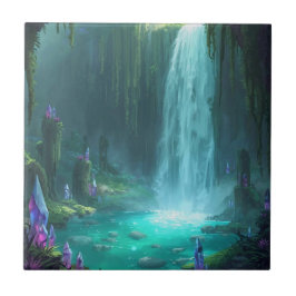 Crystal Falls of the Hidden Realm Tegeltje