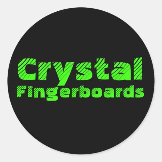 Crystal Fingerboards Sticker (Voorkant)