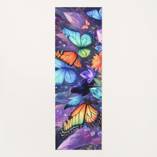 Crystal Garden Crows, Raven Butterflies Yogamat (Voorkant)