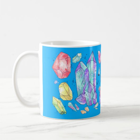 Crystal Gemstone Custom Full Wrap Coffee Mok (Links)