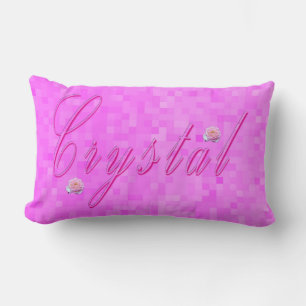 Crystal Girls Name Logo, Kussen