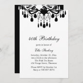 Crystal Grand Ballroom Invitation d'anniversaire ( (Devant / Derrière)