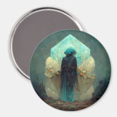 Crystal Guardian Alien Sci-Fi Fantasy Magneet (Voorkant / Achterkant)