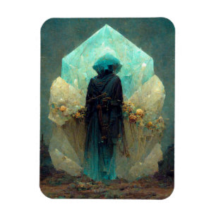 Crystal Guardian Alien Sci-Fi Fantasy Magneet