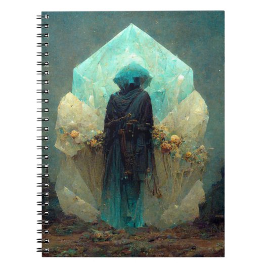 Crystal Guardian Alien Sci-Fi Fantasy Notitieboek (Voorkant)
