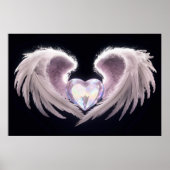*~*~ Crystal Heart Angel Wings AP78 Opal Poster (Voorkant)