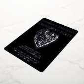 Crystal Heart Luxe Engagement Party Invitation (Rotation)