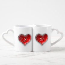 Crystal Heart met monogram