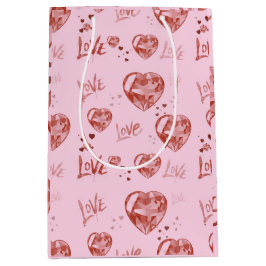 Crystal Hearts Gift Bag Medium Cadeauzakje