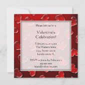 Crystal Hearts Invitation de la Saint Valentin (Dos)