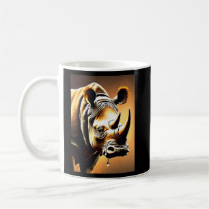 Crystal Horn Rhinoceros: Elegante en gedetailleerd Koffiemok