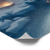 Crystal Ice World Fantasy Art Poster (Hoek)