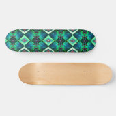 Crystal Jewel Green Emerald Edelsteen May Birthday Skateboard (Horizontaal)