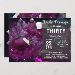 Crystal Jewel Tone Cancer Ruby Red Juli Verjaardag Kaart