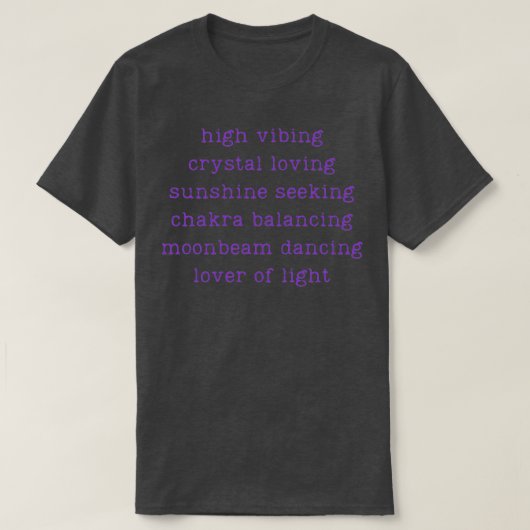 Crystal Loving Chakra Balancing T-shirt (Design voorkant)