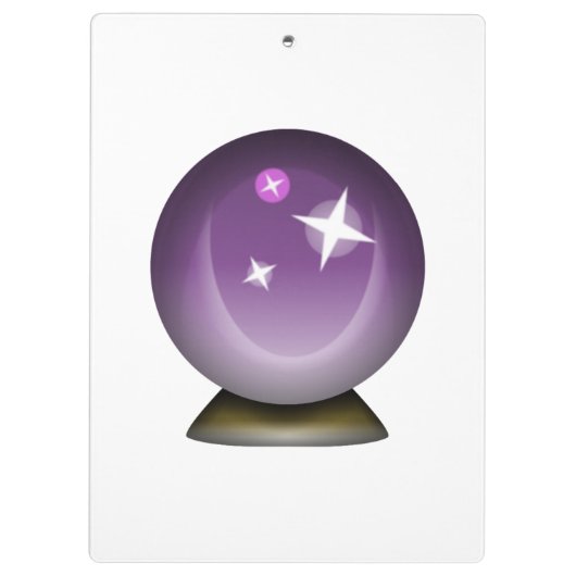 Crystal Magic Ball - Emoji Klembord (Achterkant)
